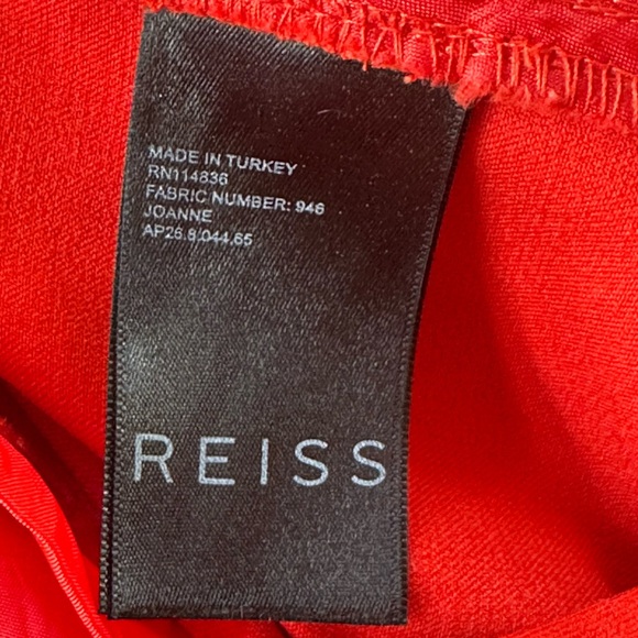 REISS “Joanne” Cropped Tailored Pants In Orange/Red Size 4 EUC! - Picture 12 of 12